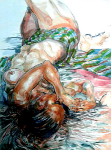 Reclining Female by Tunde Soyinka